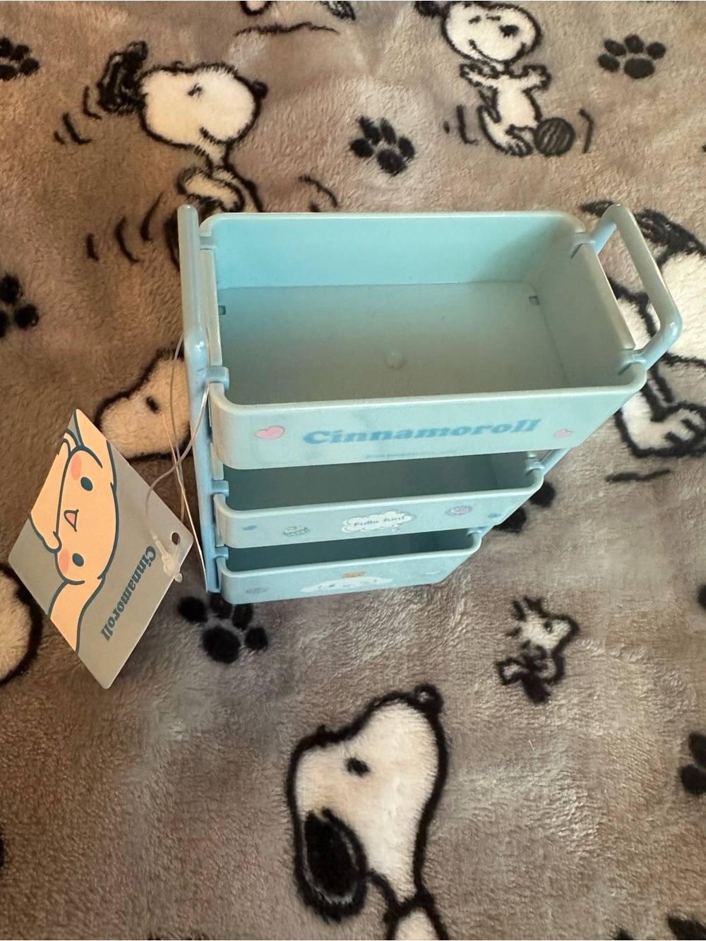 Sanrio Cinnamoroll rolling cart desk organizer - Picture 4 of 6